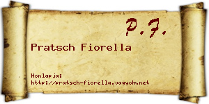 Pratsch Fiorella névjegykártya
